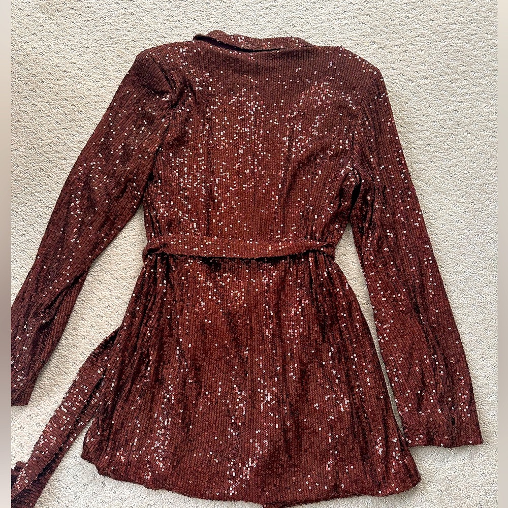 Mango Sequin Blazer - image 2
